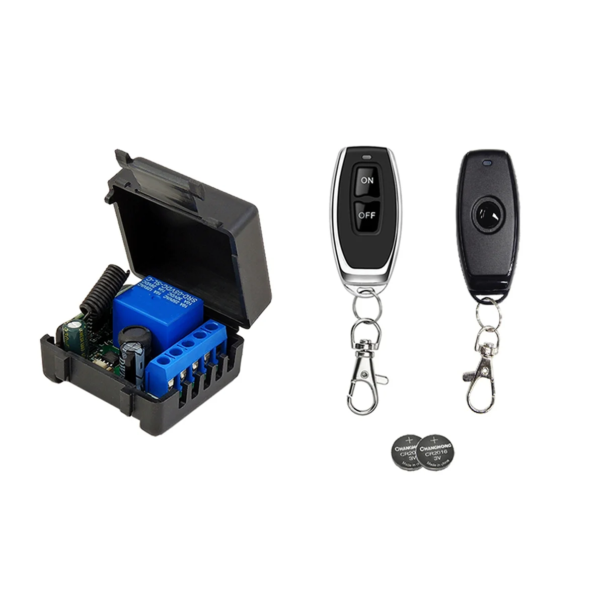 

5X 433 Mhz RF Wireless Switch Receiver DC 12V Single Relay Receiver Module With 10 Remote Transmitter-A74Z
