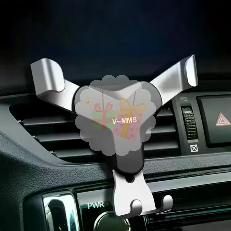 Suporte de Telefone para Ventilação de Carro com Gravidade, Clipe Universal Sem Ímã, Assistente Seguro para Motoristas