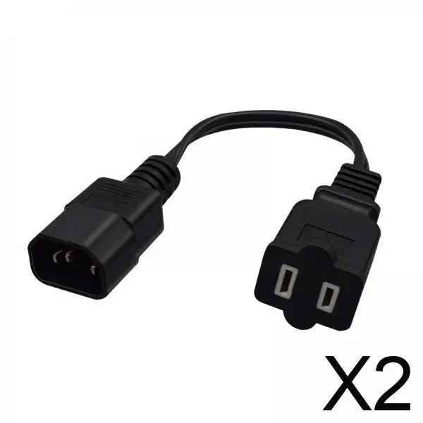 

2 шнура адаптера питания IEC 320 C14 «папа» на американский стандарт «мама» Стабильная передача