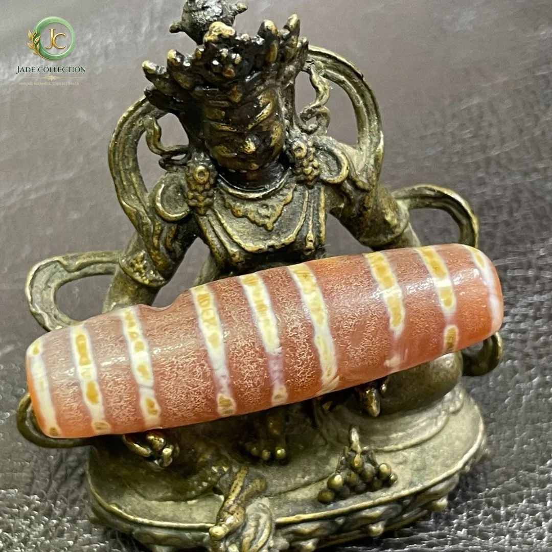 Tibetan Nepalese Himalayan Bead Ancient Agate Old Dzi Talisman eye Bead Amulet