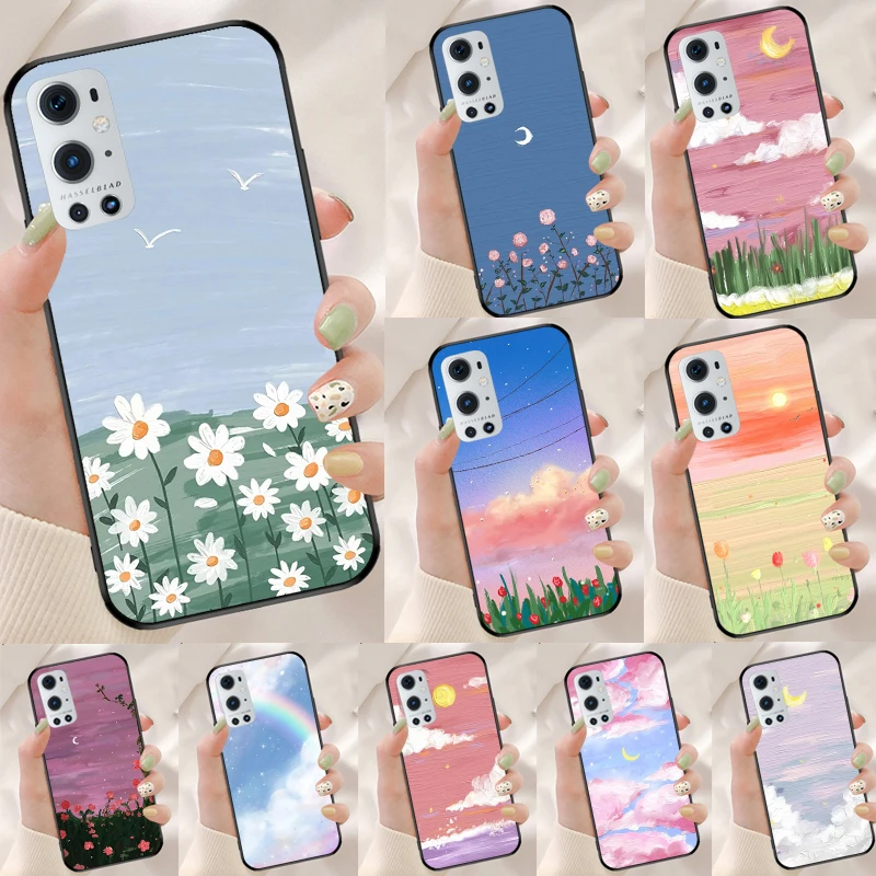 Korean Sunset Scenery For Realme 14 13 Pro Plus 10 11 12 GT 5 6 6T GT7 Pro C61 C55 C53 C51 C21Y C25S C75 C67 Case