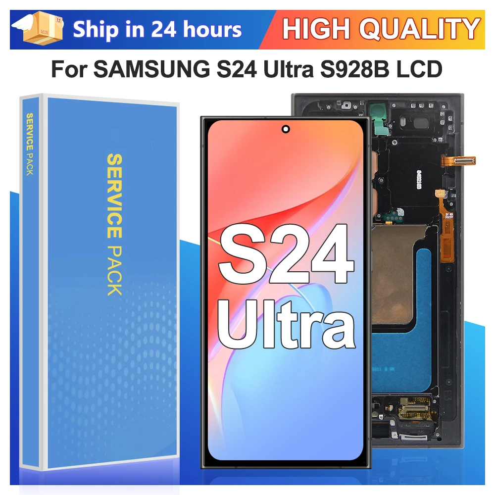 

Amoled For Samsung S24 Ultra S928B S928U S928W S928E Display LCD Touch Screen Digitizer Assembly Replacement Parts