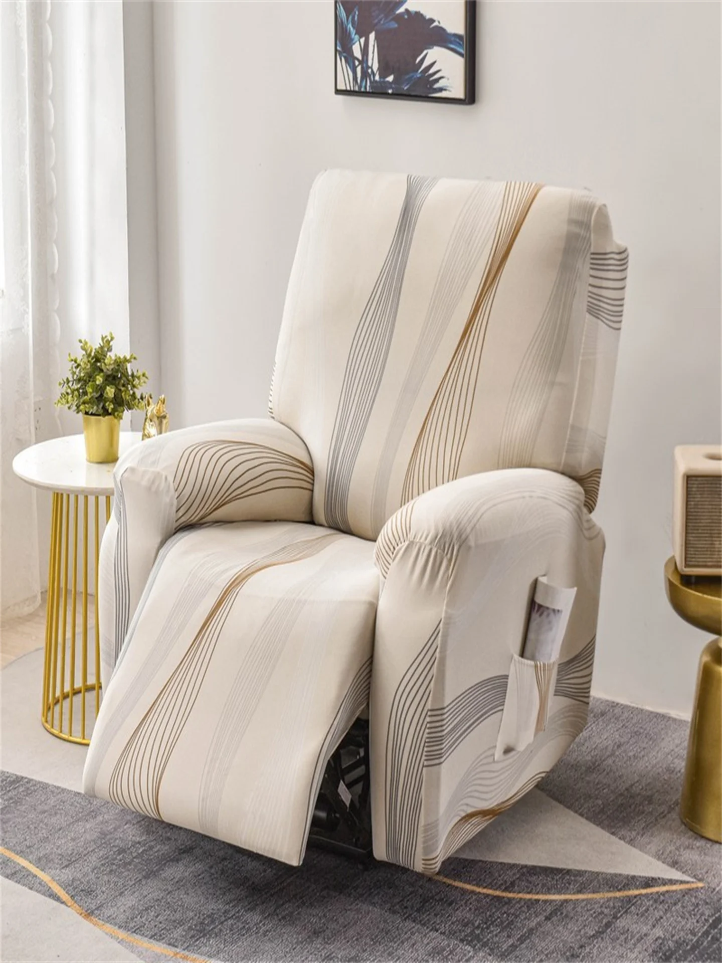 

First Class Sofa Cover Elastic Full Wrap All Seasons Sofa Protector Cover American Style Dust Proof Geometric Pattern