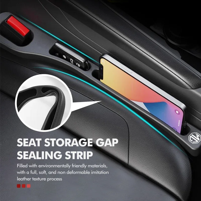 Soft Console Gap Organizer Pocket Pair Leakproof Blocking Filler for MG GT ZS HS MG3 MG5 MG6 MG7 GS Pilot ZX