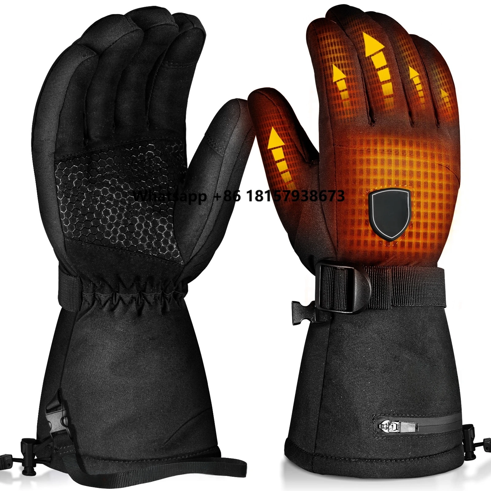 

High Quality Winter Insulated Ski Gloves Heated Thermal Snowboarding Gloves with Battery Technology