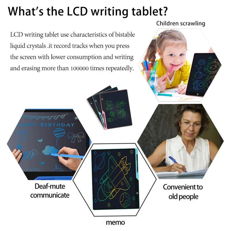 16/20 inch Graphics Tablet Digital Graphic Tablet Drawing Tablet LCD Writing Tablet Drawing Multi Board Writing Pad Children Toy