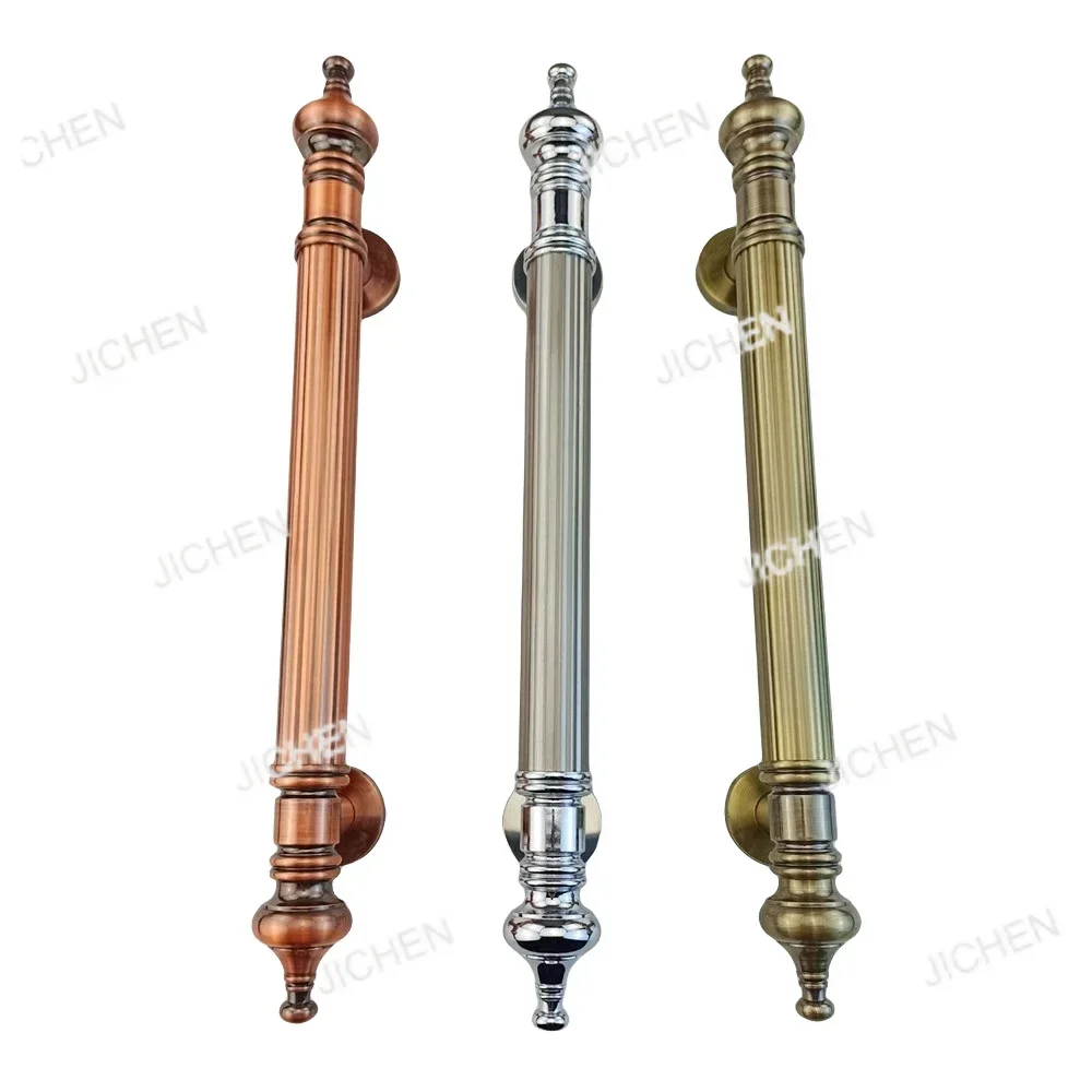 

460 мм бронзовая хромированная ручка Gloden для мебели, деревянная дверная ручка для ворот, ванная комната, спальня, ручки для раздвижных дверей, ручки для шкафа