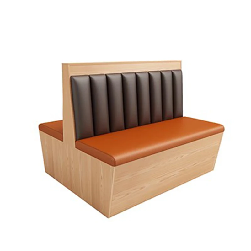 Commercial Restaurant Furniture Booth Light Luxury PU Booth Cafe Sofa Seating Table And Chairs Set