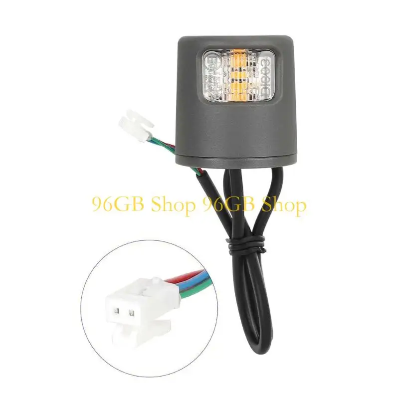 96GB Shockproof ABS Turn Light For Electric Scooter Handlebar Energy Efficient LED Technology Quick Mount
