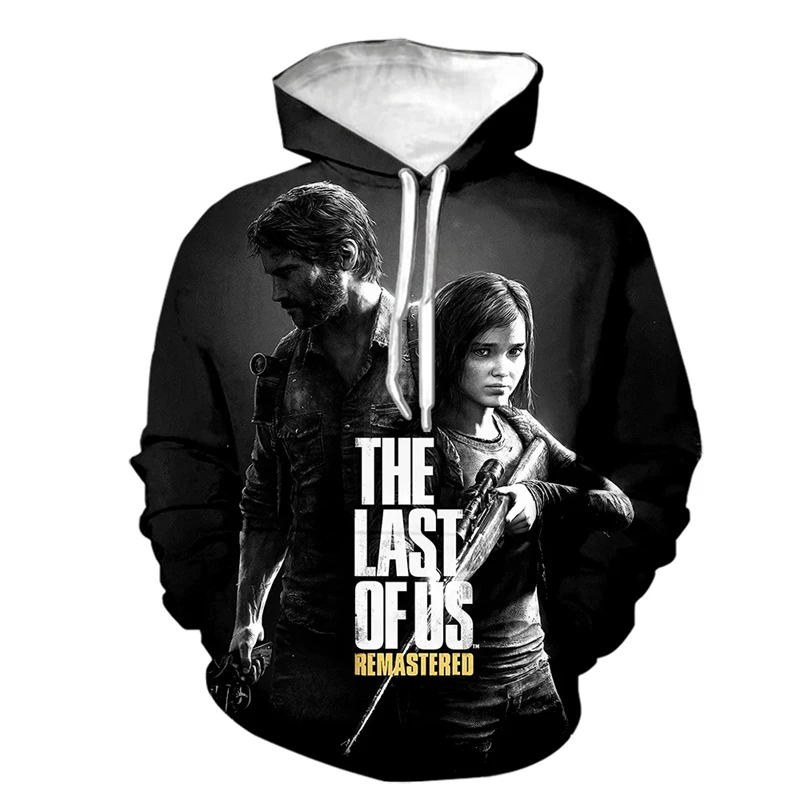 

Game The Last Of Us Part II Graphic Sweatshirts Horror Movie 3D Print Hoodies For Men Clothes Harajuku Streetwear Kids Tracksuit