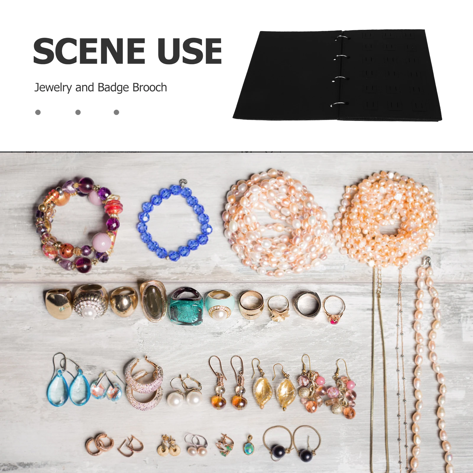 Porta spille Portaoggetti per gioielli in feltro per spille smaltate Raccoglitore per spille portatile Display Spilla Distintivo Organizzatore di grande capacità