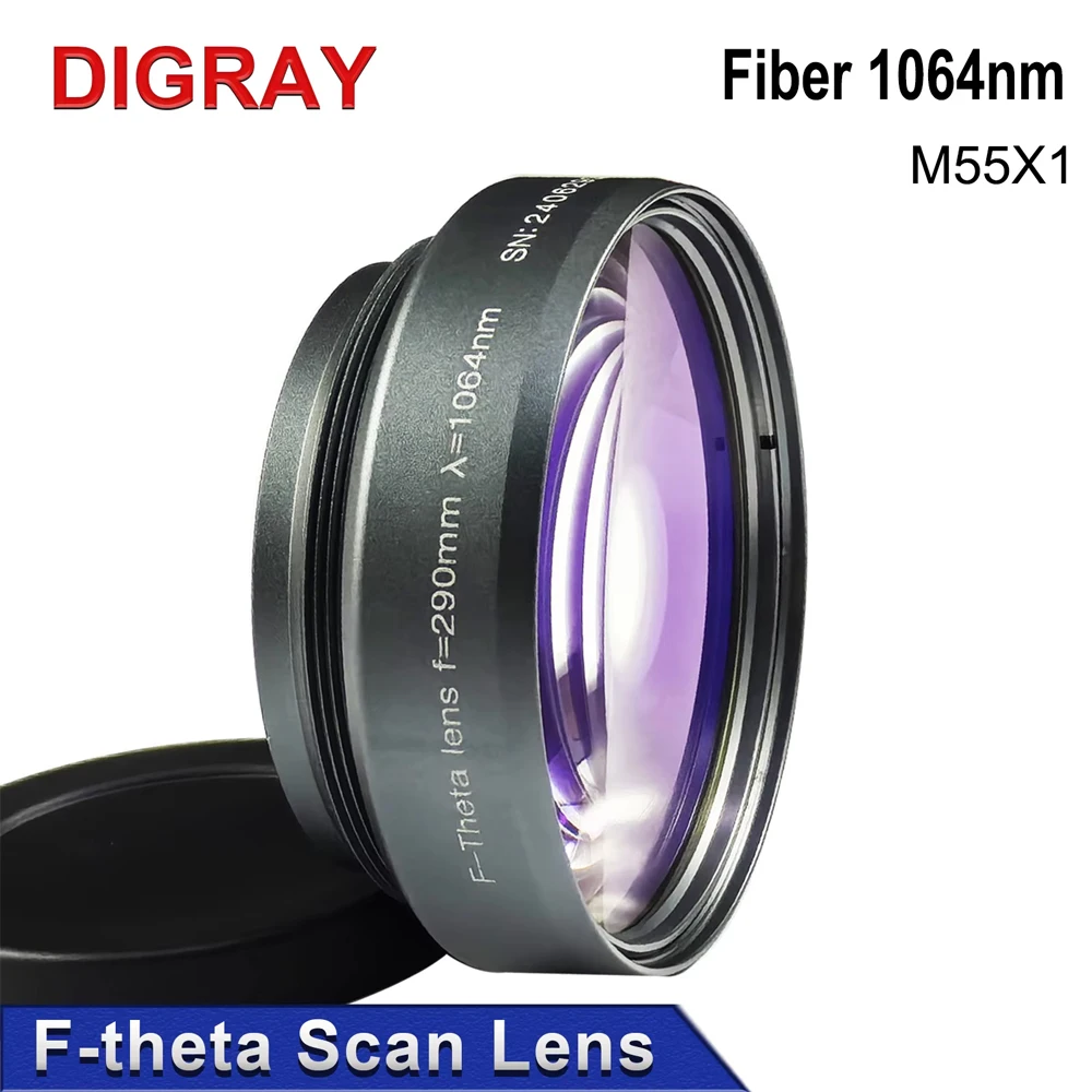 HUNST F-theta Scanning Lens Parts Thread M55X1 Galvanometer Field Lens Suitable For 1064nm YAG Fiber Laser Marking Machine