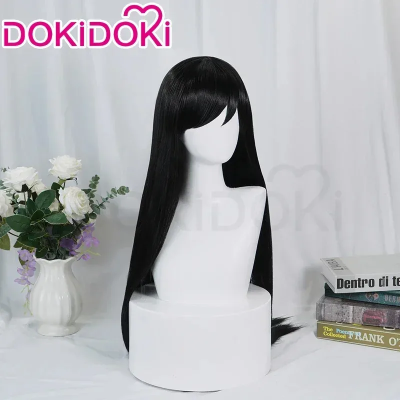 

Wiwi 123 В наличии игра Omori DOKIDOKI косплей женский черный длинные прямые волосы Mari 70 см бесплатный парик