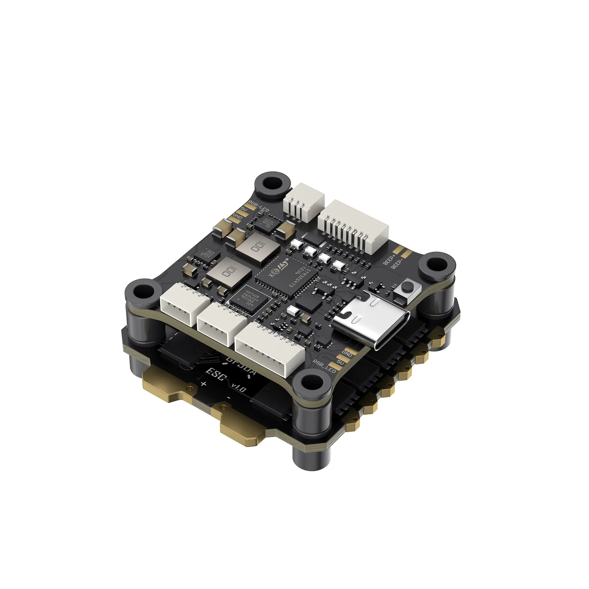 GEPRC Fettec G4 Alpha GF50A STACK Flight Control 50A 2-6S 4IN1 ESC Dshot2400 / OSD 30.5X30.5MM For FPV Racing Drone