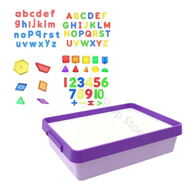 96BA Children Light Up Tracing Board LED Light Table with Clear Panel and USB Power