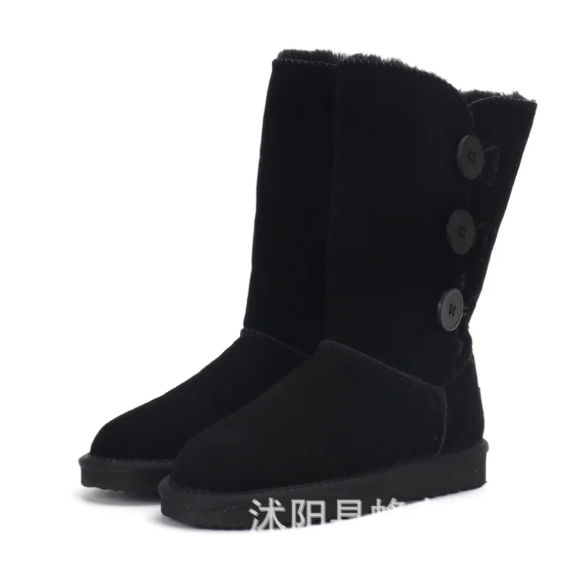 2023 New Hot Sale Classic 100% Genuine Leather Snow Boots Fashion Boots for Women Warm Winter Boots Women Boots Shoes