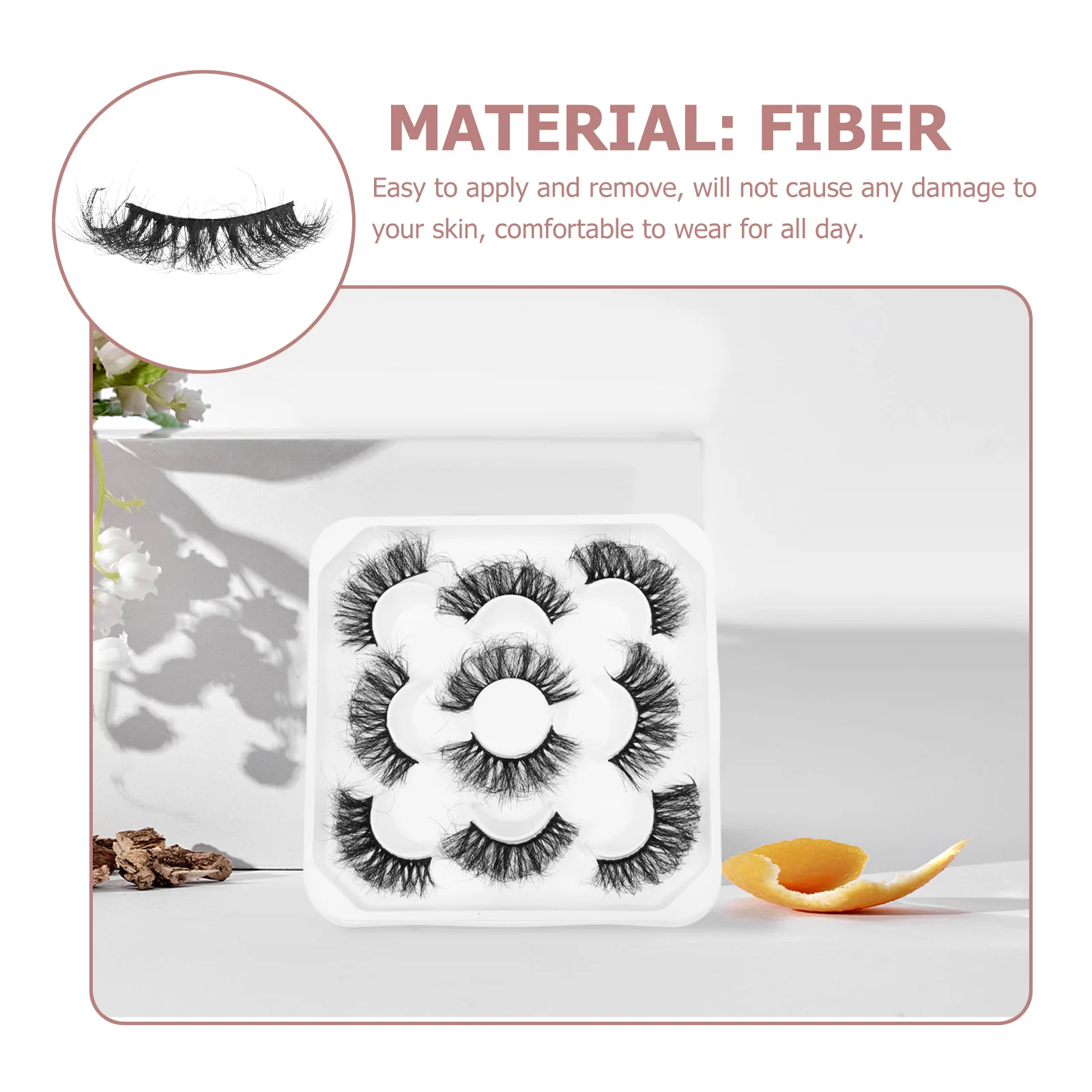 5 Par Długich, Puszystych Sztucznych Rzęs Precyzyjne Wykonanie Trwałe Sztuczne Rzęsy Przedłużane Prezent Sztuczne Rzęsy Przedłużane