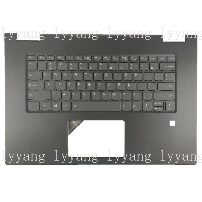 f  For Lenovo Yoga 730-15IKB 730-15IWL Palmrest Upper Backlit Keyboard 5CB0Q96479