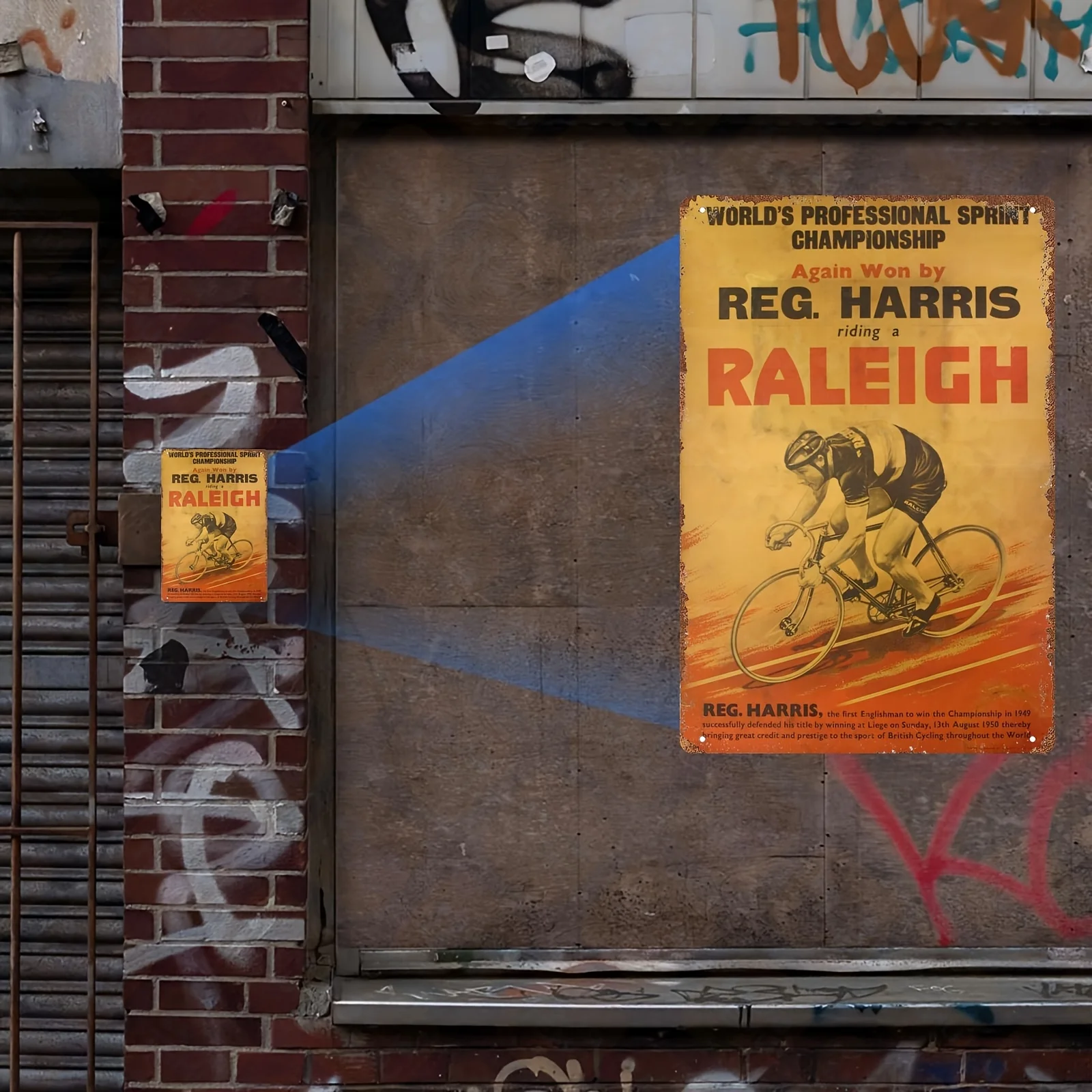 Vintage Decorative Tin Sign - 