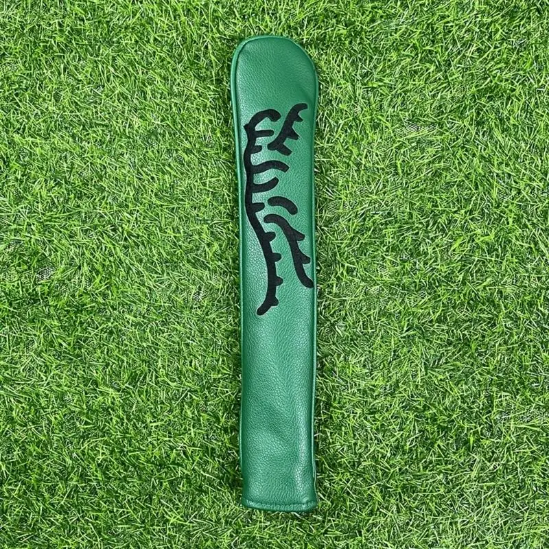 

L38F Golf Alignment Cover Case Holder Line Pattern Alignment Headcover PU Leather Club Protector Golf Accessory