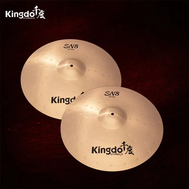 2025 Kingdo Professional B8 20 ''SN8 Ride Cymbal Set سبائك القصدير النحاسية 92% النحاس + 8% القصدير ملحقات طبلة عالية الجودة #2