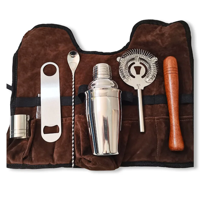 Picture 7: Bar Tool Bag Bartender Tool Kit Cocktail Shaker Bag Set Cocktail Set