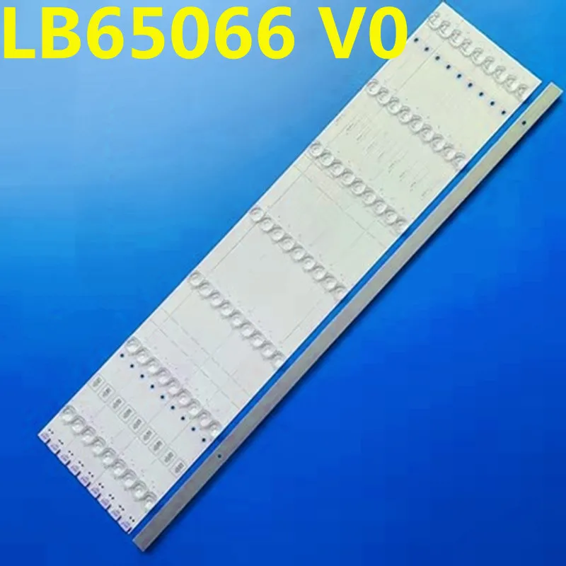 แถบไฟแบล็คไลท์ LED 7ดวงสำหรับ V0 LB65066 65H8608 65H8E 12ชิ้น