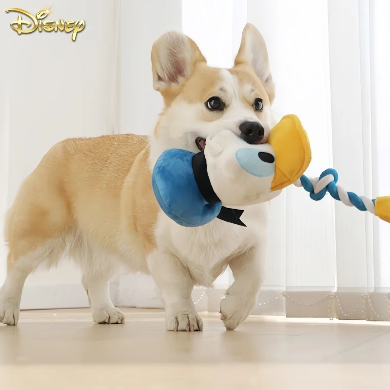 Disney Mickey Dog Toys Fadou Collie Soft Plush Chew Stuffed Animal Shape Bite Resistant Dog Cotton Rope Toys Pets Supplies