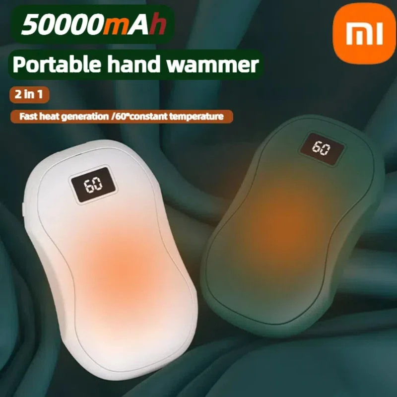 Xiaomi Portable Hand Warmer With Capacity Digital Display Fast Heating Double Sided Warmth Winter Hand Warmer