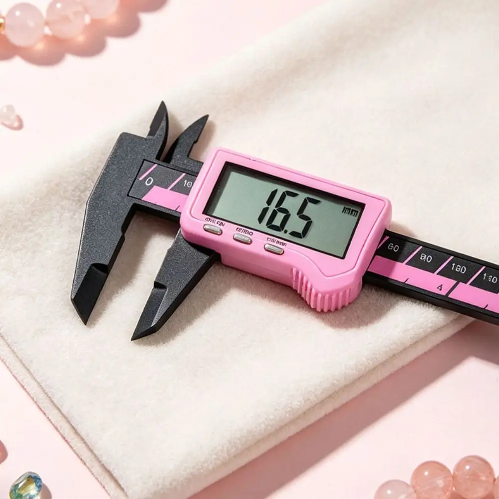 Digital Display Digital Caliper Small-sized High Precision Electronic Vernier Caliper Portable Pink Mini Digital Vernier Caliper