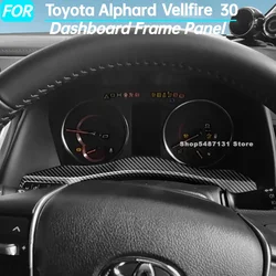 Car Dashboard Frame Cover Trim Decals Sticker for Toyota Alphard Vellfire 30 Interior Accessories for Right Hand Drive
