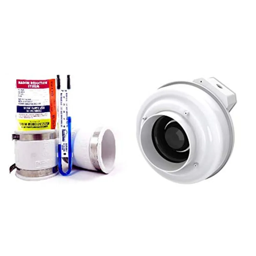 

Белый радионный вентилятор 4x4 с установочным комплектом для контроля влаги в подвале и ползании. Высокоэффективная система вентиляции с помощью