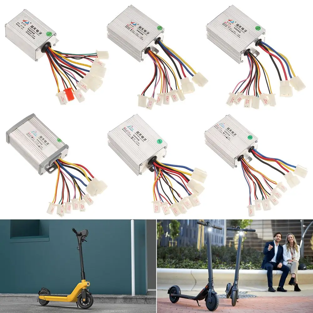 DC Electric Bicycle Controller E-bike Accessories 24V/36V/48V 250W/350W/500W/800W Electric Bike Motor Brushed Controller Motor