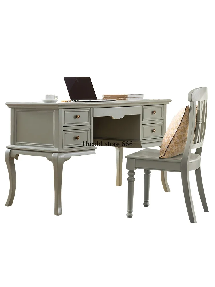 

American country desk pastoral style writing desk old desk