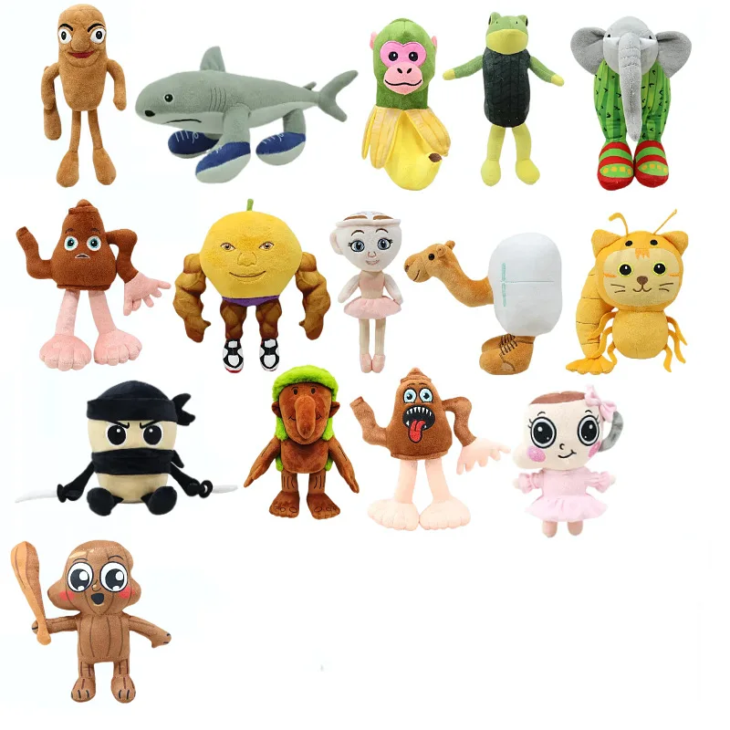 New Tung Tung Tung Plush Ballerina Cappuccino Baby Doll Funny Glorbo Frutto Drillo Cartoon Soft Stuffed Animal Toy Kids Gifts