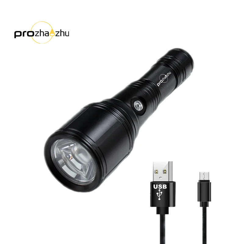 

Professional Diving Flashlight XHP70 4000 Lumen IP68 Wateproof USB Charging 26650 Scuba Diving Light