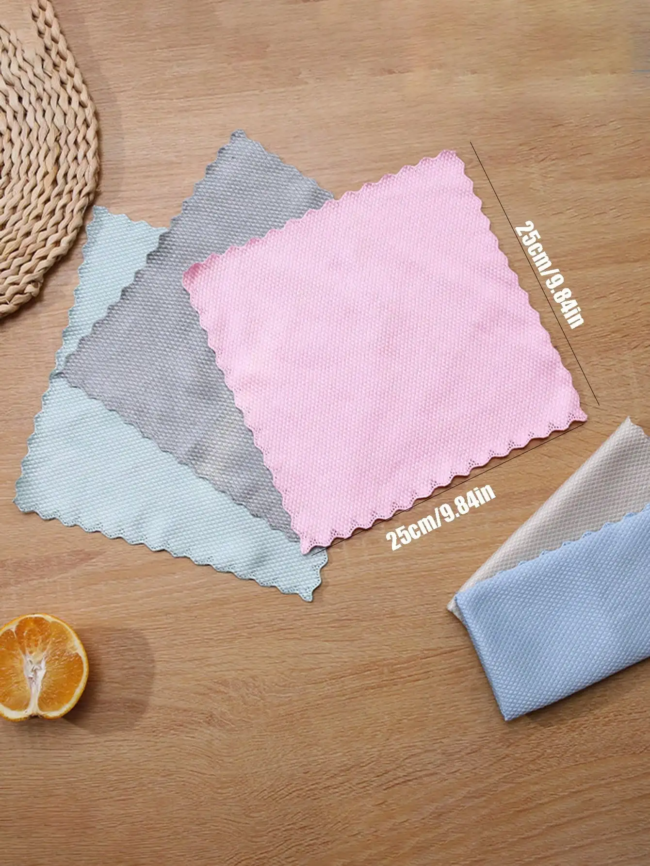 Multi-Pack 1/3/6 Magic Cleaning Cloth - Streak-Free Kitchen & Glass Wipes No Water Needed for Stain Removal Modern Design Reusab