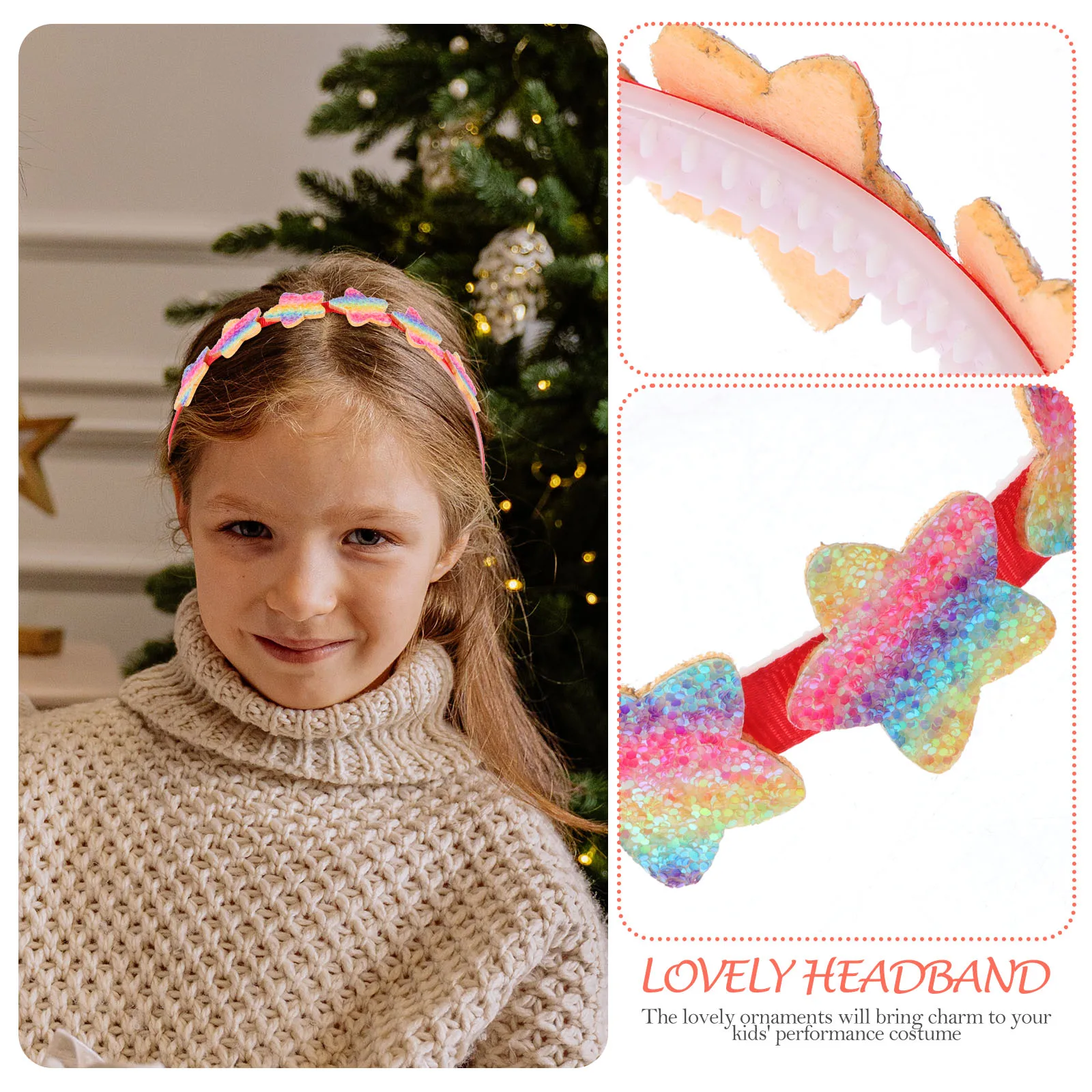 

Bands 's Headband Hair Accessories for Loving-heart Headdress Fabric Party Decor