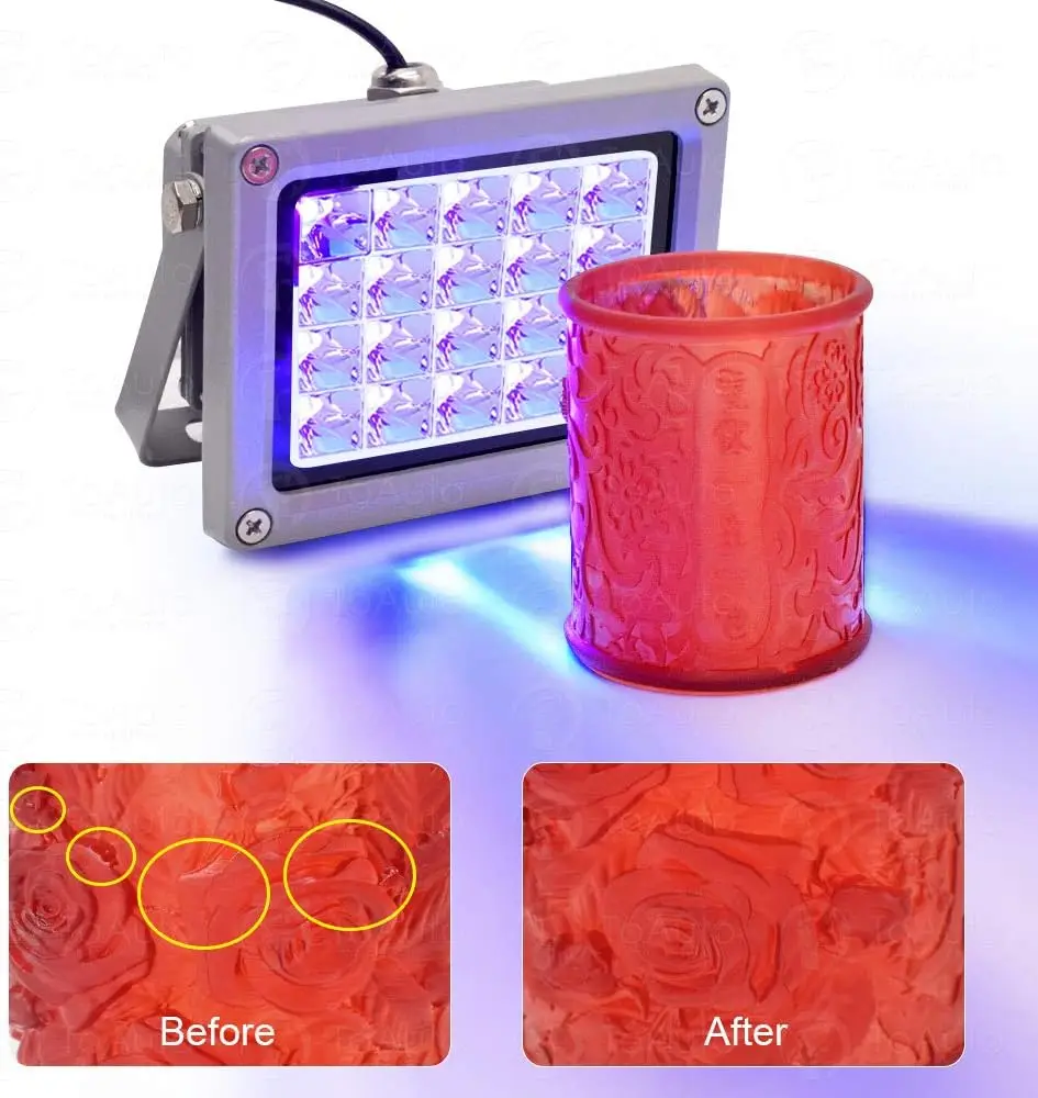 405nm UV Resin Curing Light for SLA/DLP 3D Printers with 20W Power, Fast Solidification