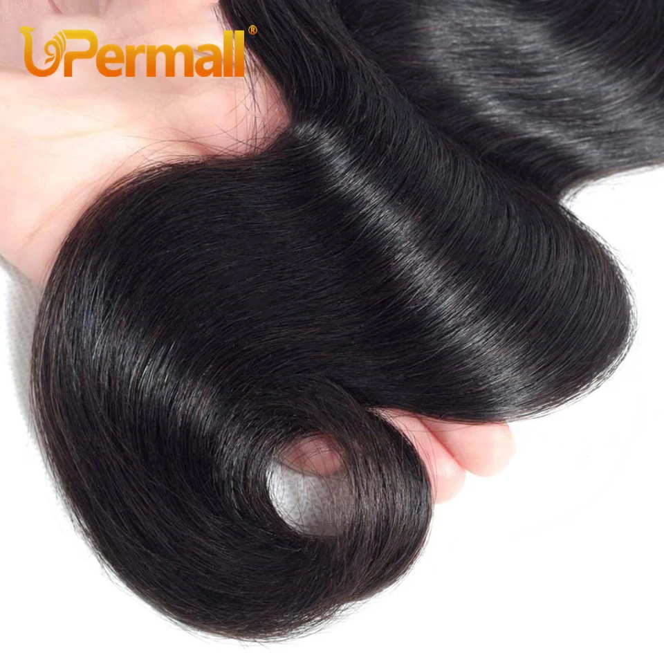 Upermall Soft Body Wave Cabelo Humano 1/3/4 Pacotes Ofertas na venda 8-30 Polegada 100% Brasileiro Remy Cabelo Tecer Para As Mulheres Cor Natural