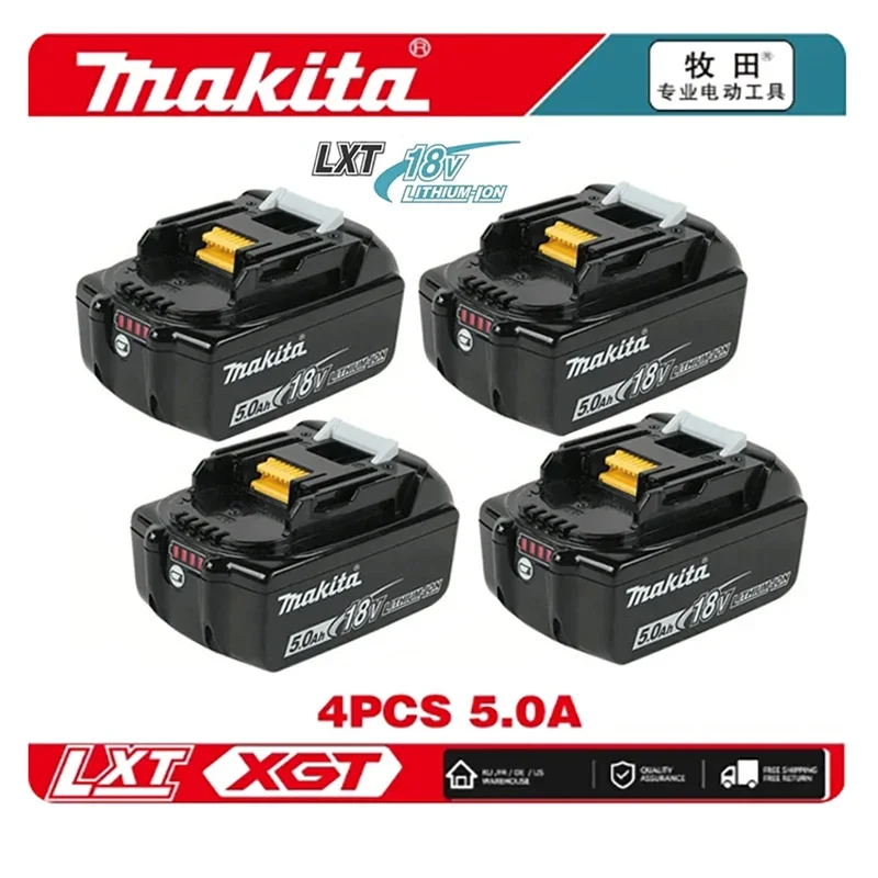 

100% Original Makita Rechargeable Power Tool Battery, Replaceable LED Lithium-ion, 6.0 Ah 18V LXT BL1860B BL1860BL1850 BL1830