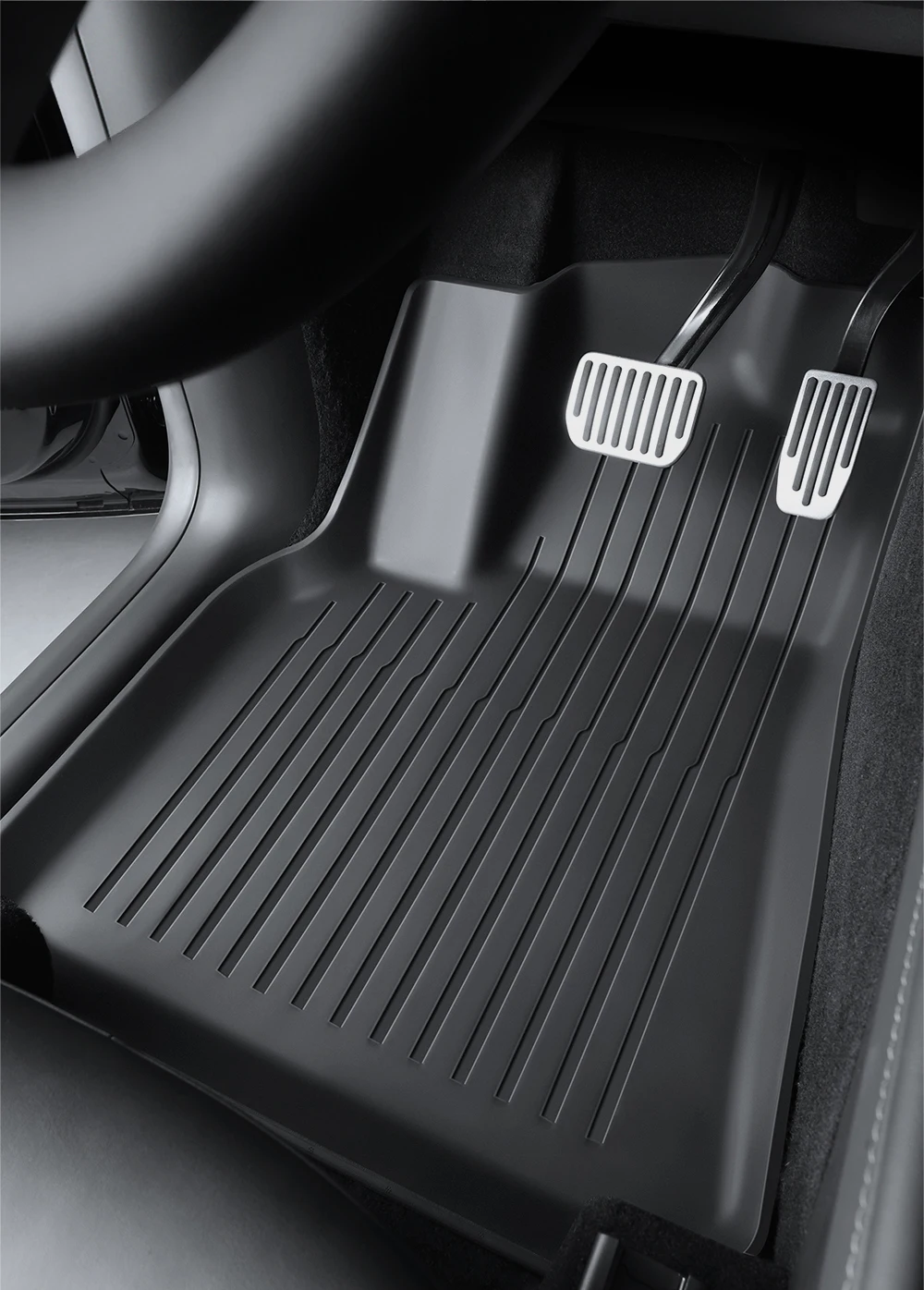 YZ For Tesla Floor Mat Model Y 2021-2026 Model 3 Highland Car Trunk Mat Luggage Mat TPE Waterproof Anti-Slip Set Floor Liner Mat