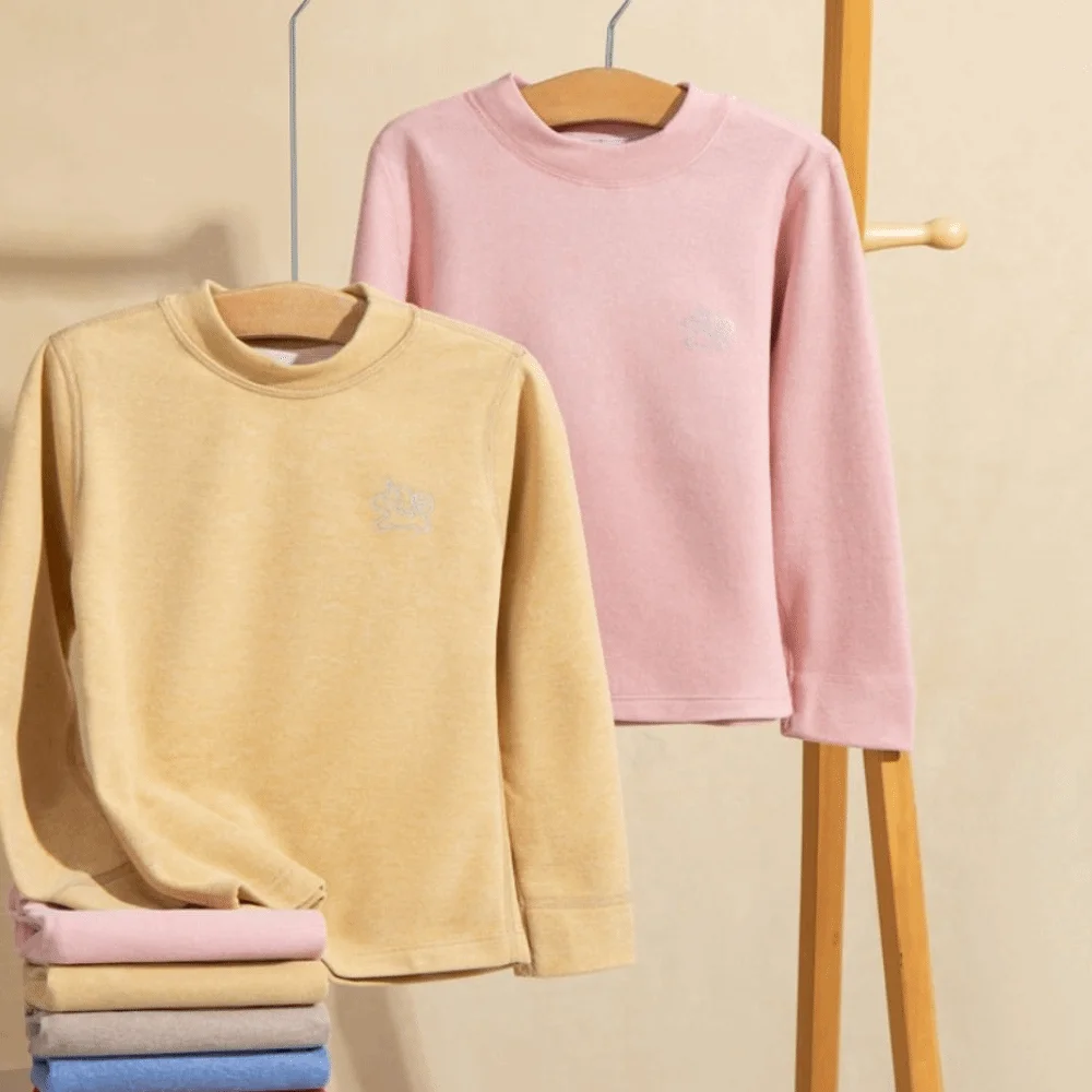 

New Design Wool Autumn Clothing Set Silk Absorb Sweat Children's Autumn Clothes Keep Warm Ventilate Wool Autumn Coat Set Wear