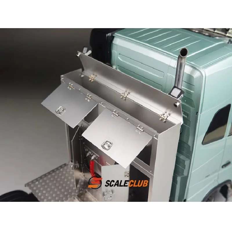 Scaleclub Model 1/14 Trailer Truck Universal Equipment Rack Toolbox  For Oka For Tamiya  Lesu Rc Truck Trailer Tipper