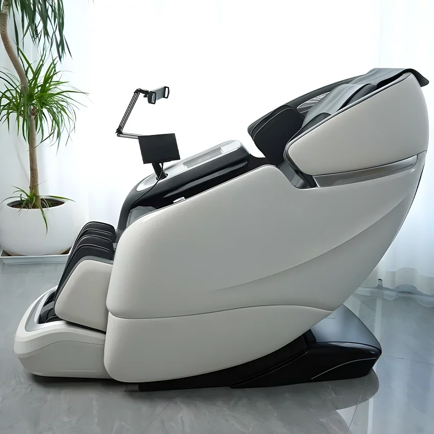 A 2024 Luxury SL Track Heated Body Scan Zero Gravity Roller 4D Automated Massage Chair With Speaker