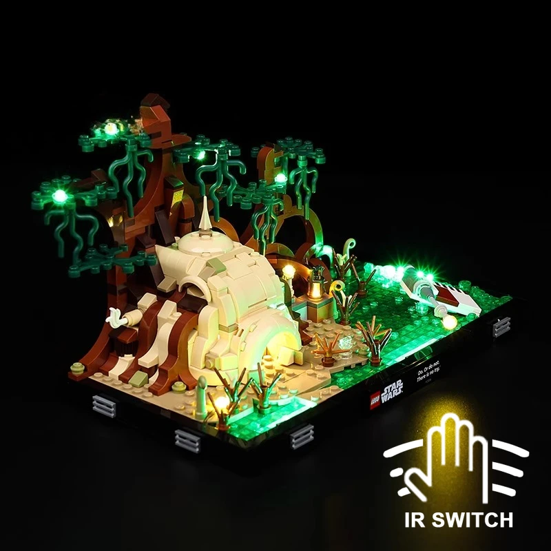 

Набор светодиодных светильников без моделей, подходящий для LEGO Wars Dagobah Jedi Training Diorama 75330 (не включает строительные блоки)