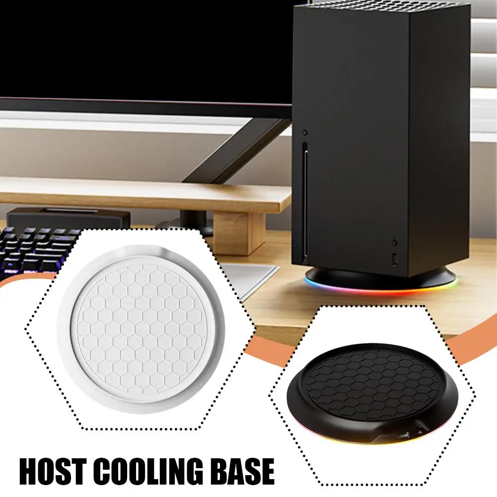 Game Console Vertical Cooling Stand Holder For XBOX Series X Console RGB Base Stand Bracket For Xbox Host Console Accessori D5T0