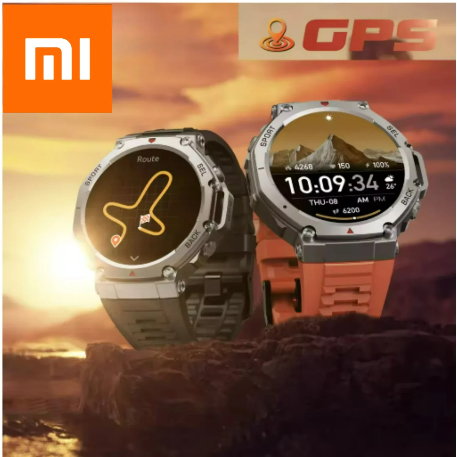 

Xiaomi мужские T-Rex 3 для Amazfit новые военные GPS умные часы со встроенным компасом и высотомером 10 АТМ водонепроницаемые спортивные умные часы для женщин