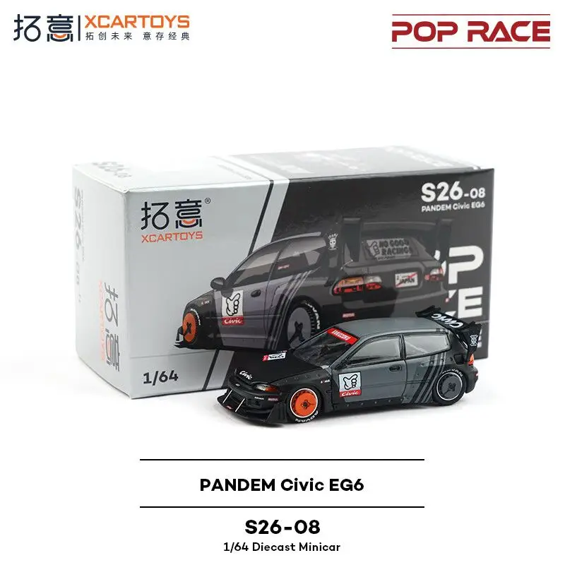 

POPRACE1/64 Civic EG6 Rocket Rabbit S26-08 Classic JDM Collection Alloy Car Model