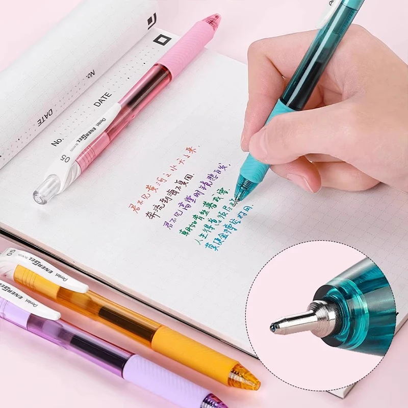 1pcs Japan Pentel Needle Tip Colored Gel Pen BLN-105 Quick-Dry High-Capacity Signing Pen 0.5mm Kawaii School Supplies Stationery